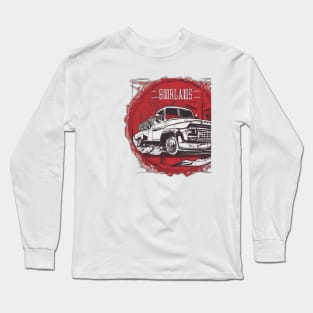 Retro Borderlands Pickup Truck Artwork No. 998 Long Sleeve T-Shirt